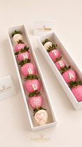 6 Fresas con chocolate