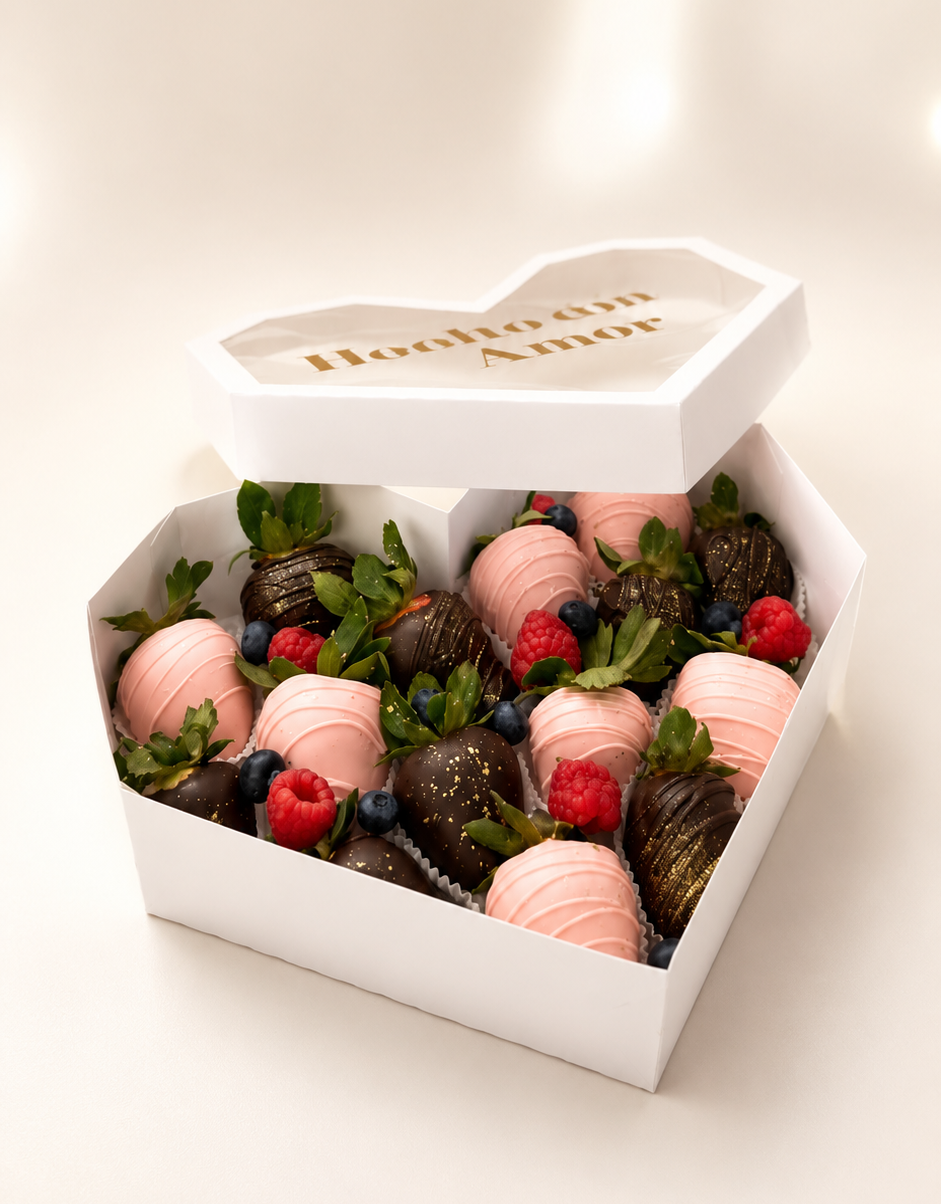 15 Fresas con chocolate